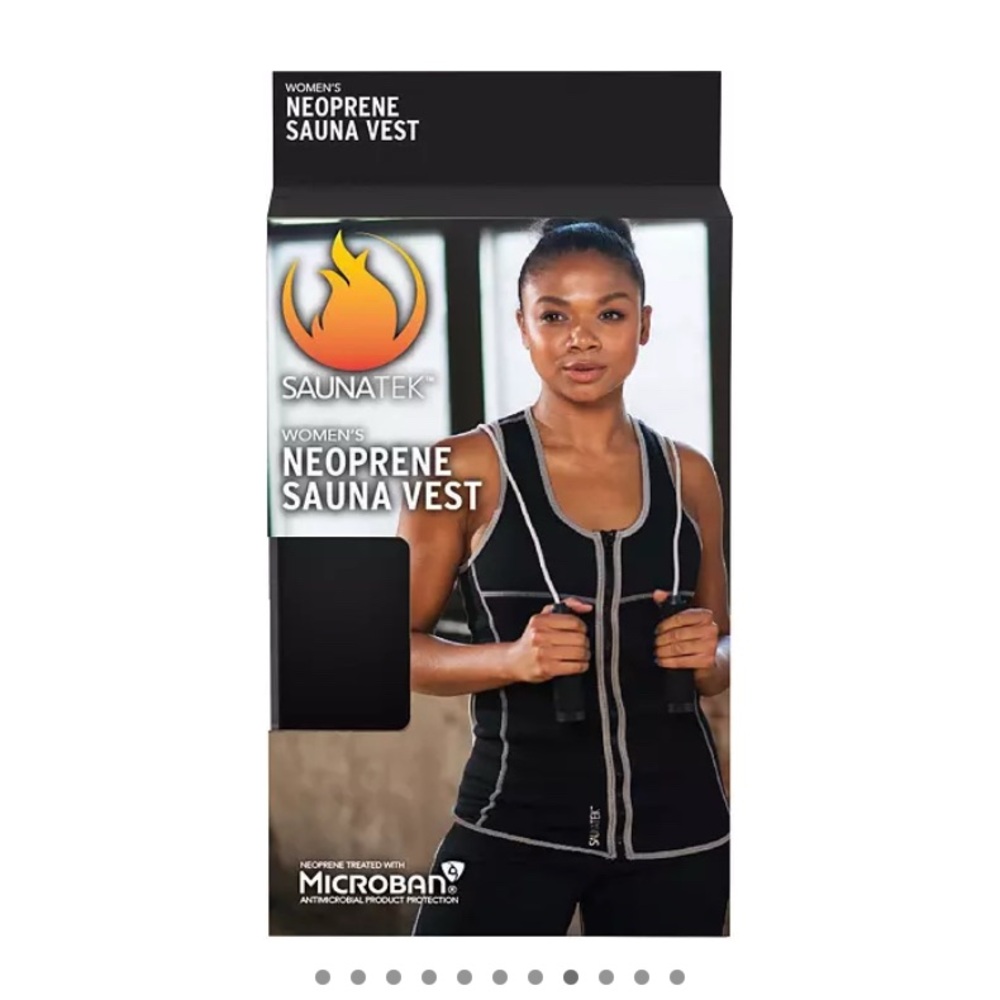 Women's Black Neoprene Sauna Vest